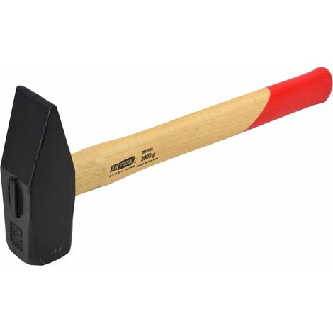 Martillo de cerrajero Awtools Black Line 2,0 kg con mango de madera, ideal para trabajos de cerrajería, cabeza de acero templado, diseño ergonómico y resistente