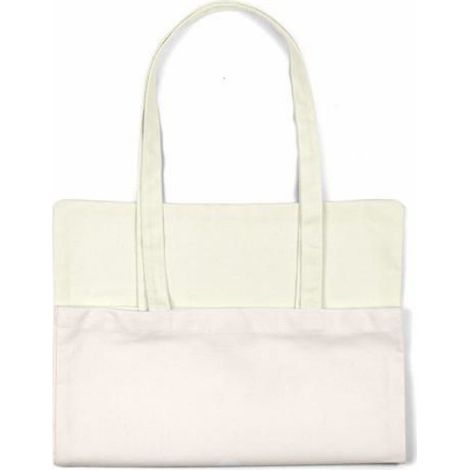 Sac Shopping - Tote Bag Coton Réutilisable - 70x34 cm - Anses 30 cm - Pour Courses Et Transport Personnel - 1 Pièce (1/4)