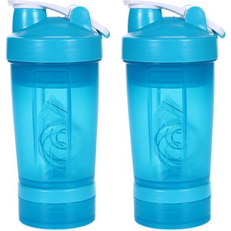 Shaker Bottle - 500 ml - BPA-Free PP - Flip-Top Lid - Integrated Mixing Ball - For Protein Shakes And Smoothies - 1 Piece (1/5)