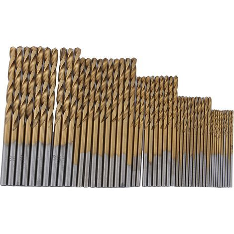 Set mit 50 HSS-Spiralbohrern mit Titanbeschichtung – Mini-Bohrer – Mikropräzision 1/1,5/2/2,5/3 mm – für Holz, Kunststoff, Stahl und Legierungen (1/5)