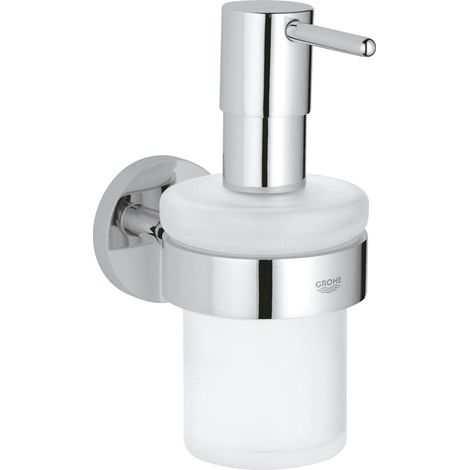 Grohe QuickFix Start - Dispenser di sapone liquido con supporto, vetro/cromo 41195000 (1/3)