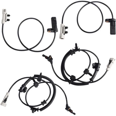 Quatre capteurs de vitesse de roue ABS avant et arrière 56044144AD et 56044146AB, compatibles avec Commander Grand Cherokee.