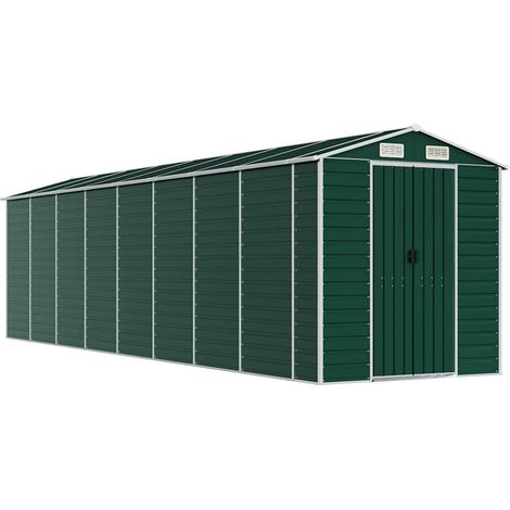 Maison Exclusive - Capanno da Giardino Verde 191x725x198 cm in Acciaio Zincato