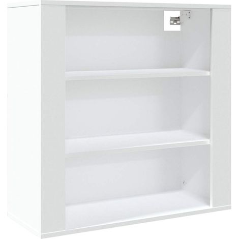 Armario de pared madera contrachapada blanco 80x33x80 cm vidaXL (1/5)