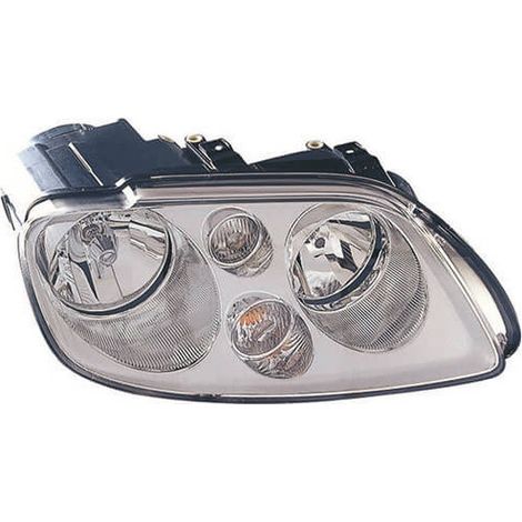 Phare avant droit H7/H7 chromé Volkswagen Touran 1 phase 1 2003-2006
