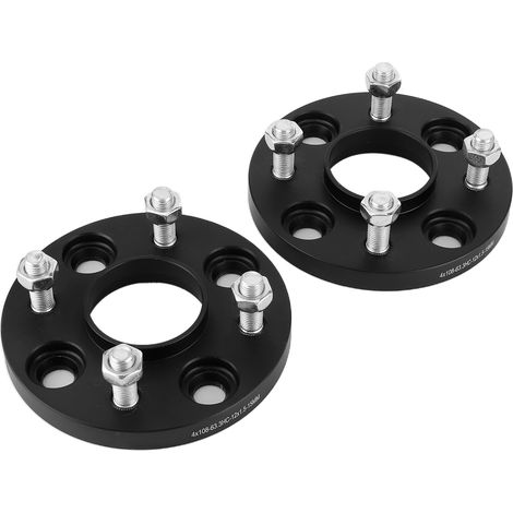 Entretoises de roue en 2 pièces, adaptateur d'alésage central 4x108 mm, alésage 63,3 mm, compatibles avec Ford Fiesta/Focus/Mondeo RS ST (1/5)