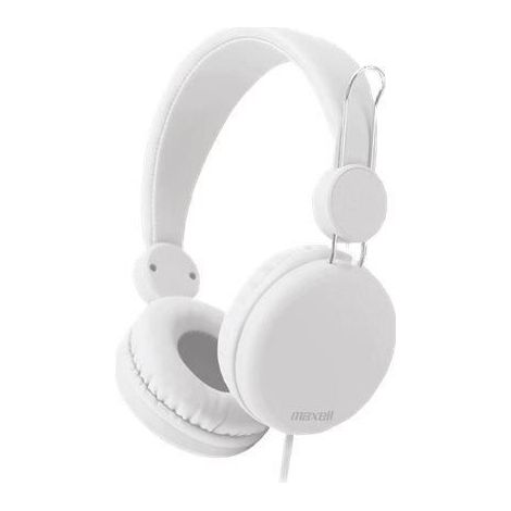 Maxell Spectrum Headphones HP Casque avec micro pleine taille jack 3,5mm blanc (1/4)