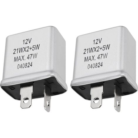 Set of 2 two-pin flasher relays 21WX2+5W - Replacement part SFB114 SFB115 GFU2124 - Compatible with classic Mini cars - Compatible with MGB - Compatible with Triumph (1/5)