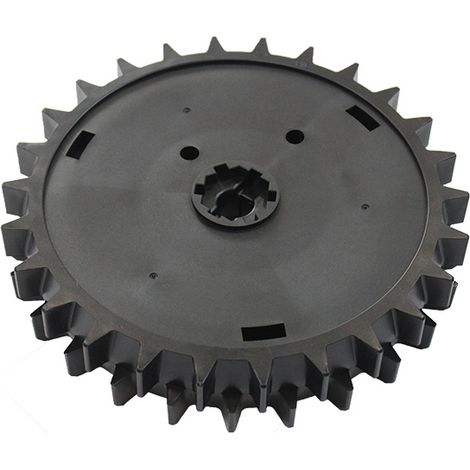 Roue arrière nue pour robot tondeuse – Diamètre 220.5 mm – Axe intérieur 16.2 mm – Compatible avec Worx WR153E
