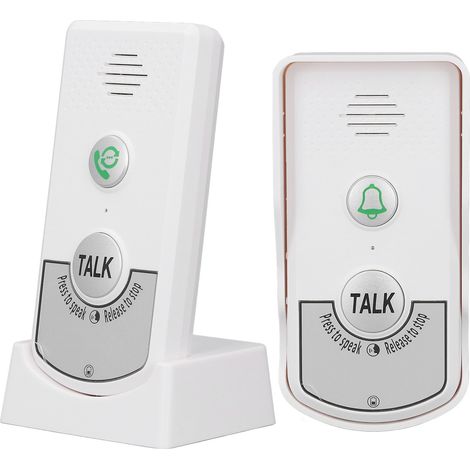 Sonnette interphone vocale sans fil longue portée H8 1V1 avec communication bidirectionnelle (1/5)