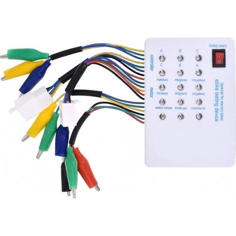1 Testeur de moteur sans balais, compatible 24V à 72V, vérification capteurs Hall, angle de phase, pour vélo électrique et scooter (1/5)