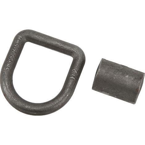 Soudure d'arrimage de 1/2 pouces sur les ancrages à anneau en D avec clips de montage de boulons pour l'arrimage de la cargaison de camion de remorque. (1/4)