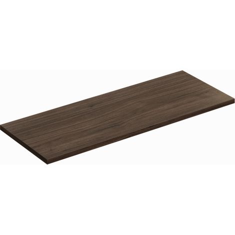 Plateau meuble sous vasque - L 120 x P 46 x H 2,5 cm - Caldera Foncé - Livraison gratuite