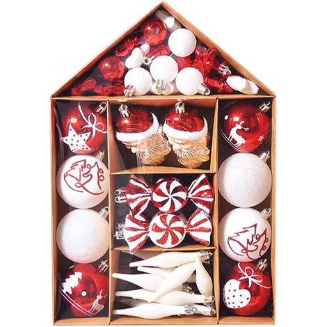 Bola De Adorno Navideña - Set De Bolas Decorativas Para Árbol De Navidad - Con Embalaje Reutilizable - 1 Unidad (1/5)