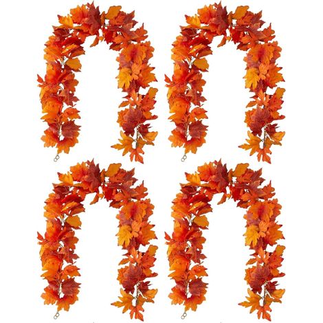 Guirlande de Feuilles d'automne Extérieur,4 Pièces (1/5)