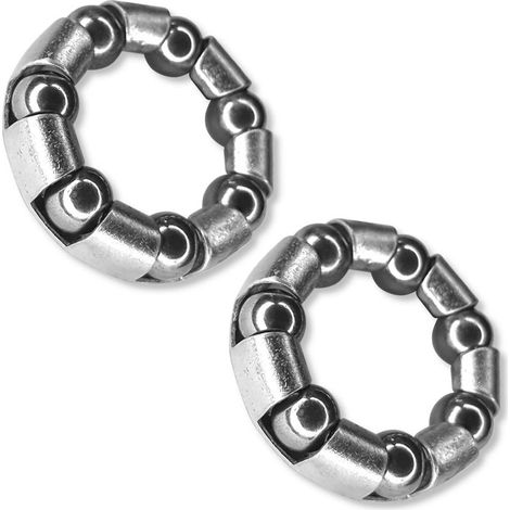 Roulement à billes vélo 19mm – Acier – Diamètre extérieur 29mm – 7 billes 6,35mm – Utilisation universelle pour pédalier (1/3)