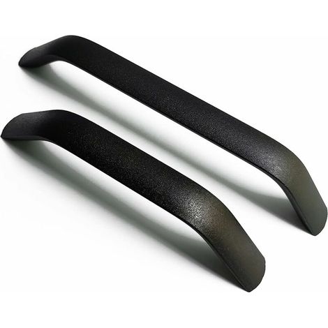 Poignée de meuble Lot de 2 Poignées et boutons de tiroir Cuisine Armoire Porte Poignées Placard Tiroir Chambre Meubles Tirer Entraxe 160mm, noir (1/5)