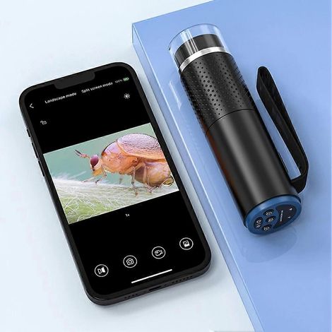 Microscope numérique sans fil, haute définition 1080p, Wi-Fi, grossissement 50x-1000x, microscope portable, compatible avec les téléphones portables/iPads/Windows/Macs. (1/5)