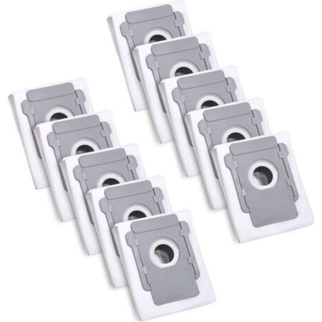10 Sacs d'aspirateur pour iRobot Roomba i7 i7+ i3 i3+ i4 i4+ i6 i6+ j7 j7+ i8 i8+S9 S9+ E5 E6 E7 Clean Base, Sac à Poussière de Rechange Accessoire (1/5)