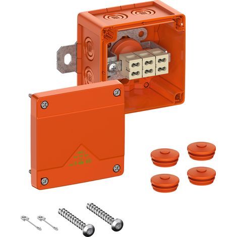 Spelsberg Caja de derivación, grado de protección IP66, resistencia al impacto IK08, clase de protección II, Ui 450V AC, tensión de aislamiento nominal 450V DC, UL-EU, VDE, libre de halógenos, 8674000