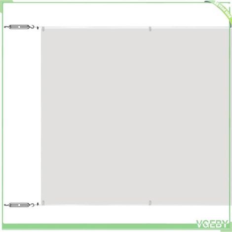 Auvent vertical - FAFEICY - 148167 - Blanc - 140 x 600 cm - Tissu Oxford résistant eau & UV (1/5)