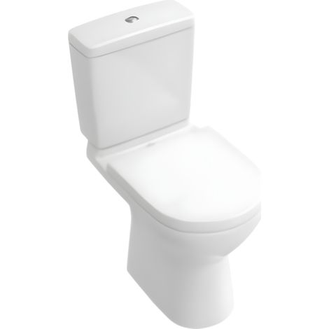 Inodoro independiente compacto sin borde VILLEROY ET BOCH O.novo con asiento