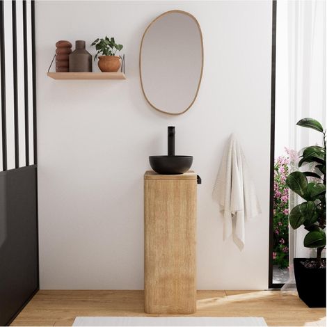 Conjunto mueble lavabo + lavabo + grifo + espejo TOM (1/5)