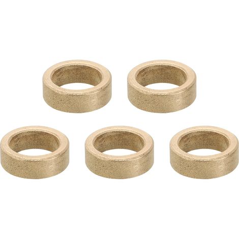 Entretoises en Laiton M10 5 Pièces Métal 10mm Id x 14mm Od x 5mm L (1/5)