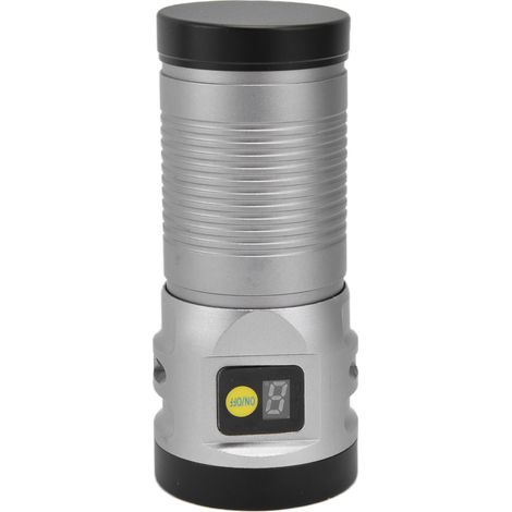 Hellste LED-Taschenlampe mit 8 Modi, Typ-C-Anschluss, 9000 mAh, wasserdicht, multifunktional, Outdoor-Campinglampe, Grau (1/5)
