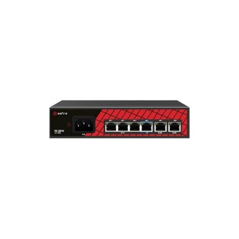 Safire Switch 4 Canali Hi-PoE + 2 Uplink RJ45 10/100Mbps