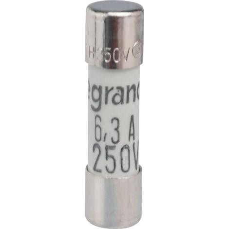 Legrand 010296 Cartuccia cilindrica miniaturizzata 5x20 mm 10 A 250 V