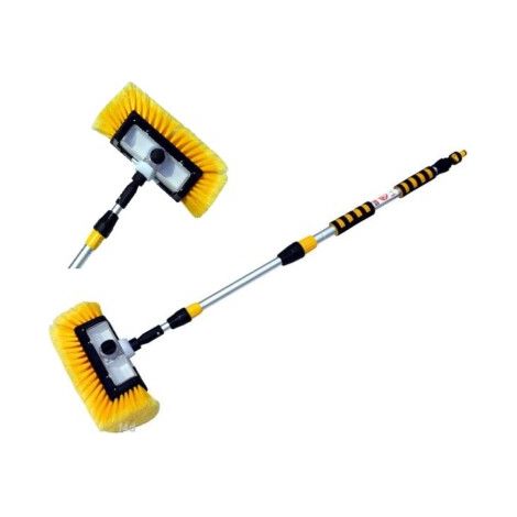 Water Fed Brush 2m Soap Box Telescopic Car Motorhome Caravan Window Cleaning
