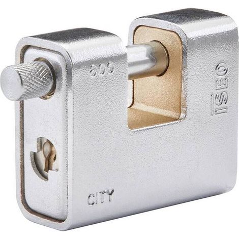 ISEO P749 LUCCHETTO CITY P/SERRANDA CORAZ 62MM OTTONE