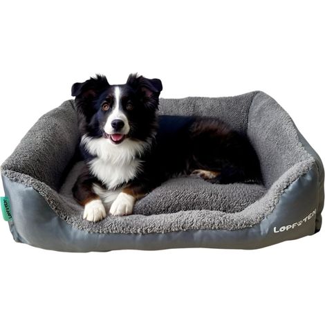 Panier pour chien, panier douillet, antidérapant, housse amovible et lavable, moelleux, taille L (1/5)