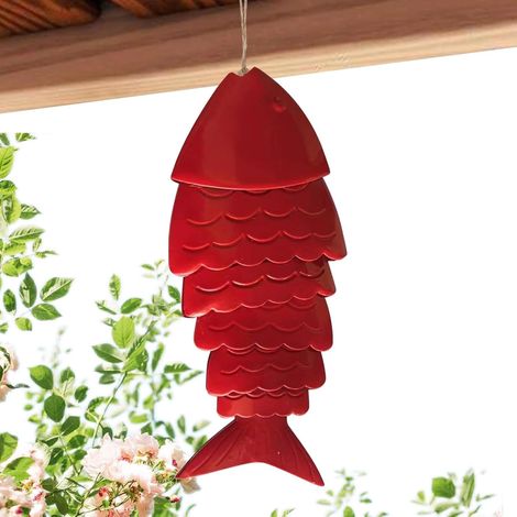 Windspiel Koi Windspiel Metall Koi Fisch Vintage Windspiel