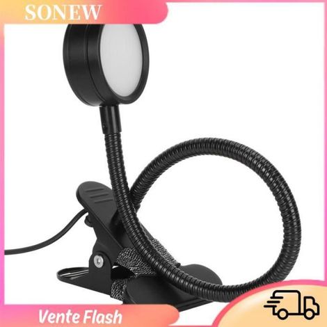 Sonew Lampe à clip Lampe De Lecture à Pince USB 360° Réglable Pour Bureau Chambre luminaire poser (1/5)