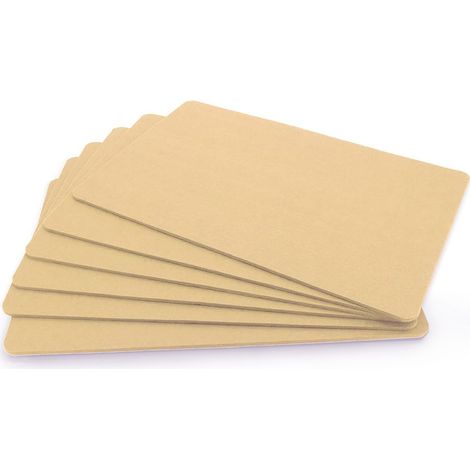 Lot de 6 sets de table en feutre multicolores pour assiettes, couverts, verres – Sets de table lavables (beige) (1/5)