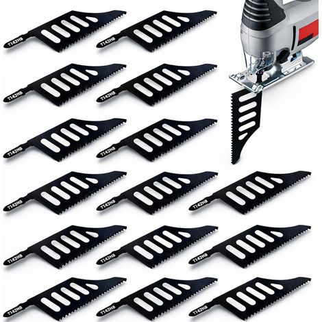 15 x T-Shank Jigsaw Blades 111.5mm Scroll Saw Blades with Flush Cut Accessories for Cork, Wood, Plywood and Fiberboard (1/5)