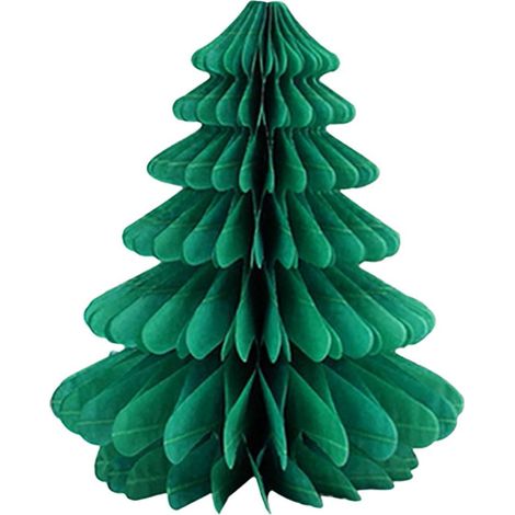 Pendentif En Papier - Décoration De Noël En Forme De Bonnet De Père Noël Et D'Arbre De Noël - Pour Arbre De Noël Intérieur - 1 Pièce (1/5)