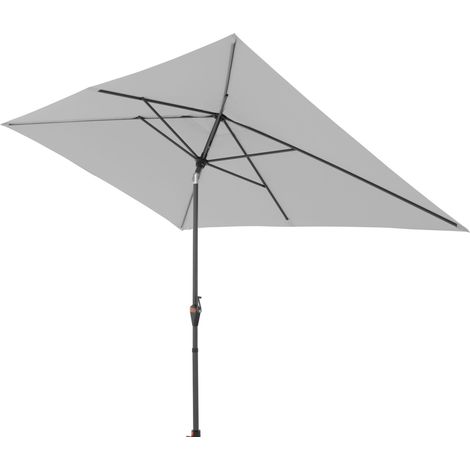 Doppler myZone Mittelmastschirm Auto-Tilt 300 x 200 Sonnenschirm 6 Farben 461465 827 Hellgrau (1/2)