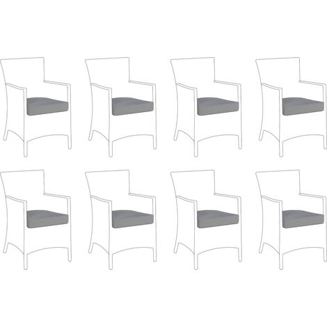 Outdoor Kissenbezug Set ITALY Grau
