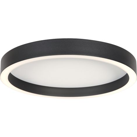 Steinhauer - plafón - Ringlux - negro - metal - Ø 30cm - LED -