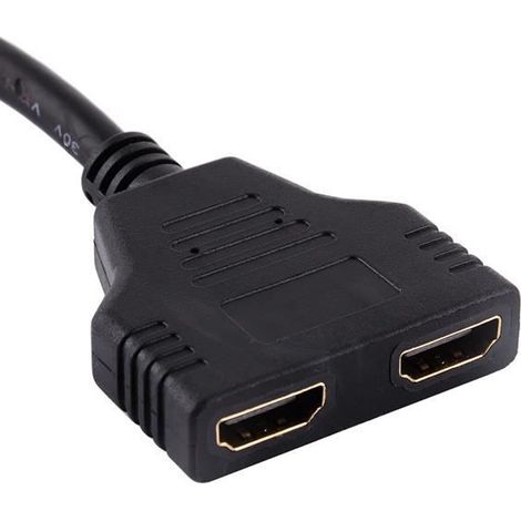 Répartiteur de câble HDMI Câble adaptateur séparateur 1080P HDMI mâle vers double HDMI femelle 1 à 2 voies pour TV HD-HEN (1/4)