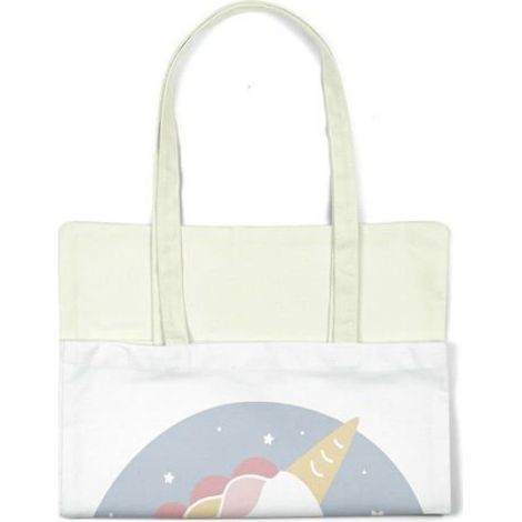 Tote Bag - Coton - Bleu - 34 x 40 cm - 1 Pièce (1/4)