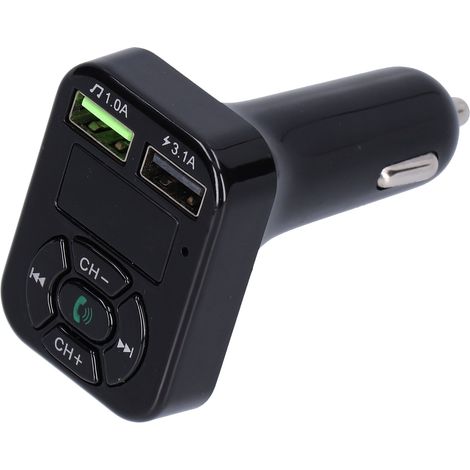 Émetteur FM Bluetooth Voiture 5.0, Adaptateur Audio sans Fil avec Port USB et Lecteur Carte SD (1/5)