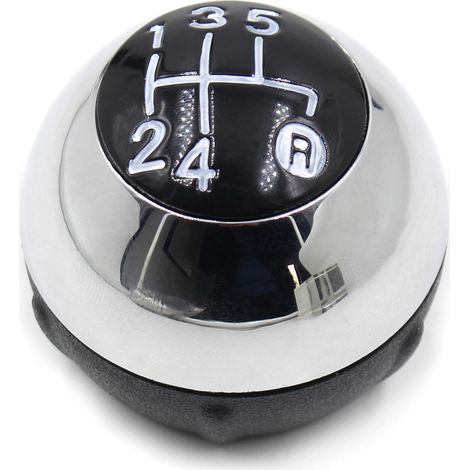 Linghhang – Bouton de levier de vitesse 5 vitesses – Compatible Fiat 500 2012-2018 – Plastique et métal – Design élégant et confortable