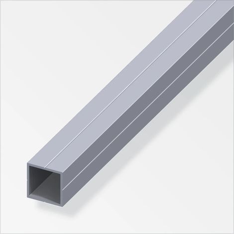 tubo quadrato 29.5x2.4 alluminio naturale - 1 metro.
