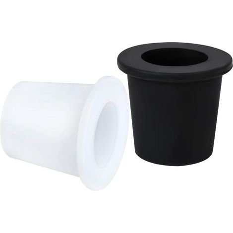 anillos para sombrilla de mesa, anillos de silicona suave para sombrillas de mesa con orificios de 5 cm a 6,4 cm, y para mástiles de sombrilla de 3,8 cm y pequeños (negro, blanco). (1/5)
