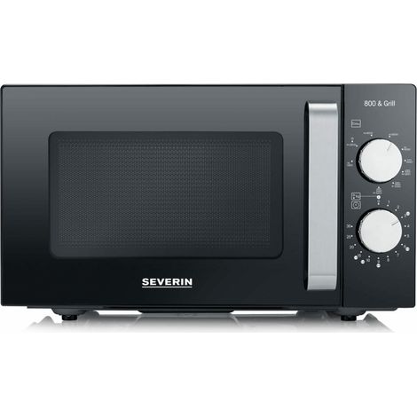 Severin MW 7762 microondas Negro, Acero inoxidable Microondas con grill Encimera 20 L 800 W (1/4)