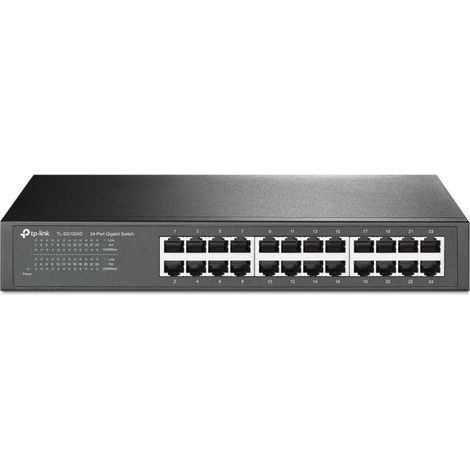 Switch TP-Link TL-SG1024D No administrado Gigabit Ethernet (10/100/1000) Gris (1/5)